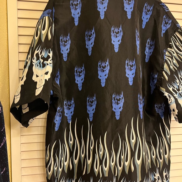 Scorpio USA Men’s XL Skull and Flames Shirt - Picture 8 of 12